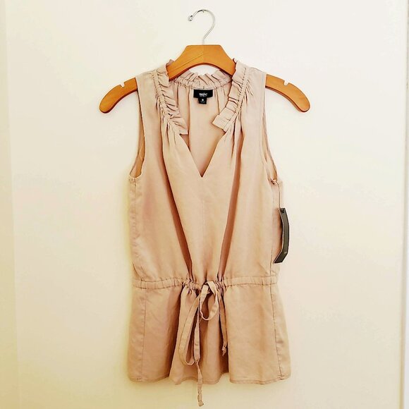 NWT Mossimo Sleeveless Taupe Blouse - Picture 1 of 10